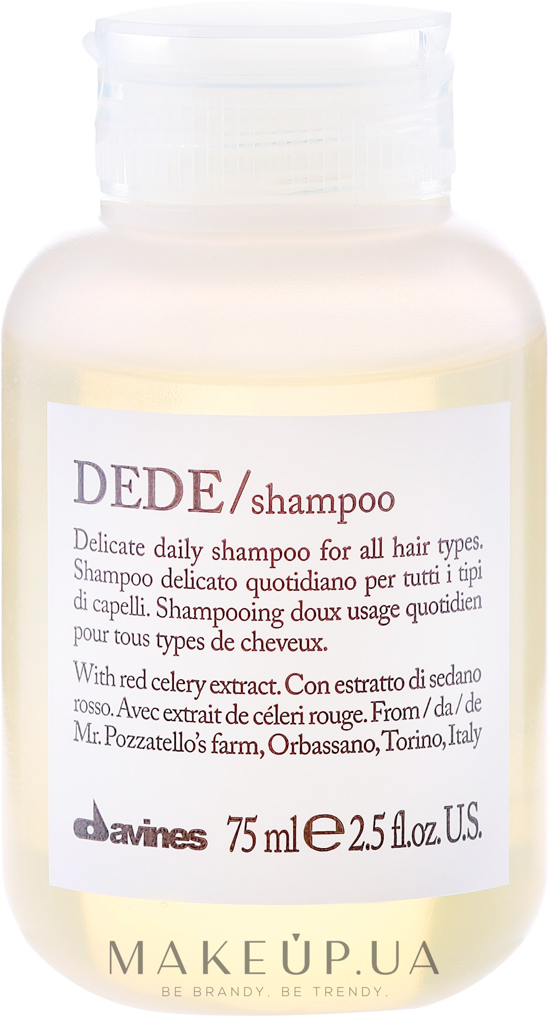 Деликатный шампунь - Davines Shampoo Delicato — фото 75ml