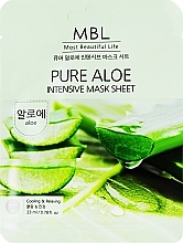 Тканинна маска для обличчя з алое - MBL Pure Aloe Intensive Mask Sheet — фото N1