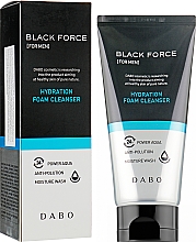 Пінка для вмивання з чорним вугіллям для чоловіків - Dabo Homme Black Force Foam Cleanser — фото N2