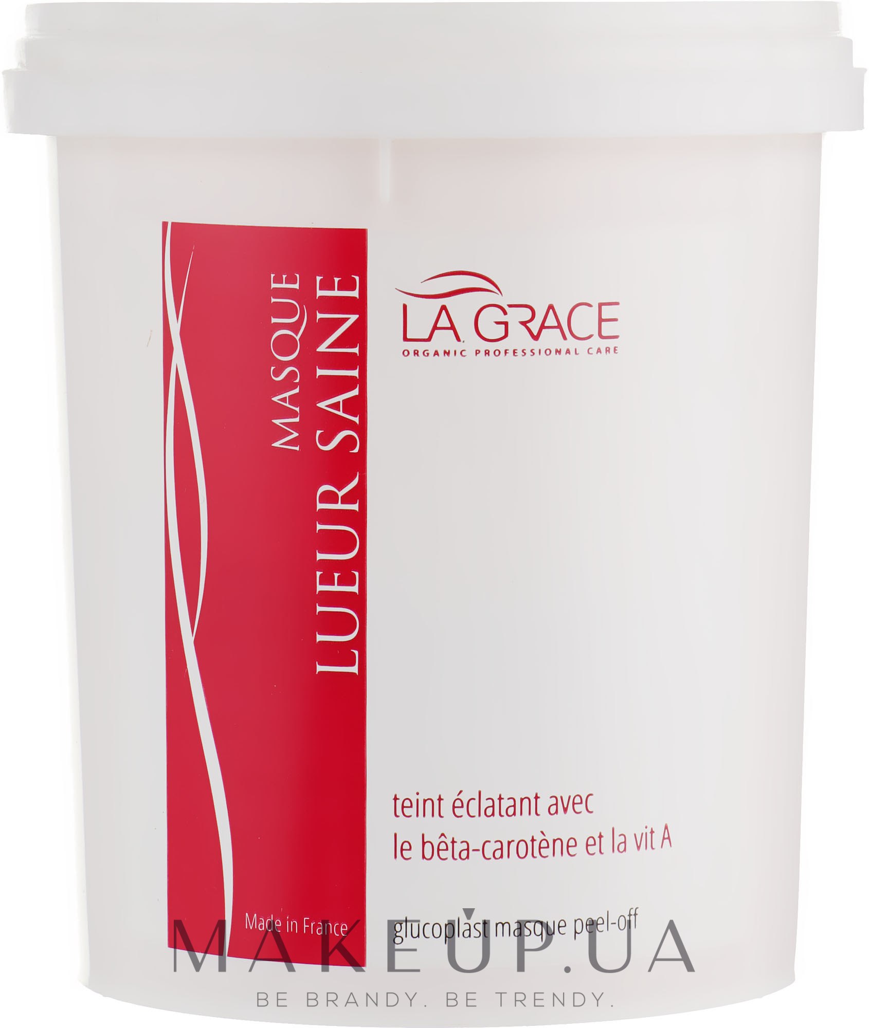 Увлажняющая альгинатная маска для лица "Сияющий эффект" для гладкости и сияния кожи - La Grace Masque Lueur Saine — фото 200g