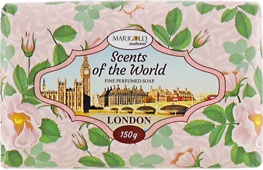 Твердое туалетное мыло "Лондон" - Marigold Natural Soap — фото N1