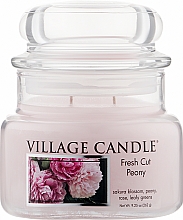 Ароматическая свеча в банке "Свежий пион" - Village Candle Fresh Cut Peony — фото N1