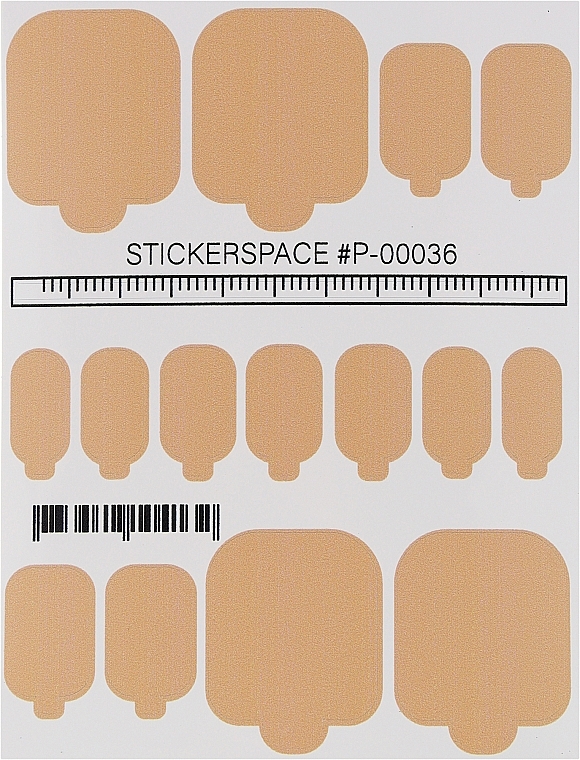 Дизайнерские наклейки для педикюра "Wraps P-00036" - StickersSpace — фото N1