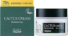 Увлажняющий крем для лица с кактусом - Yadah Moisturizing Cactus Cream — фото N2