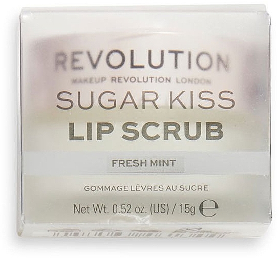 Скраб для губ "Свіжа м'ята" - Makeup Revolution Lip Scrub Sugar Kiss Fresh Mint — фото N1