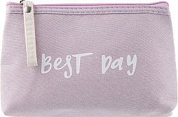 Парфумерія, косметика Косметичка "Best Day", LX-028, 18х3х12см, бузкова - Cosmo Shop