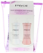 Духи, Парфюмерия, косметика Набор - Payot Les Demaquillantes Duo Intense Cleansers (milk/400ml + lot/400ml + pouch)