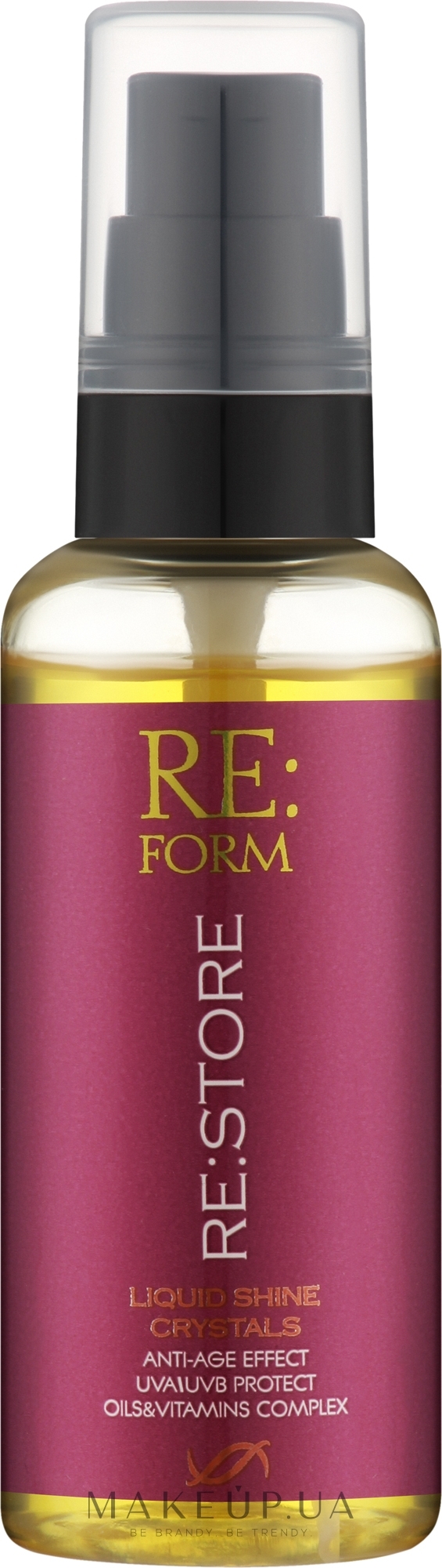 Жидкие блеск-кристаллы "Восстановление и заполнение волос" - Re:form Re:store — фото 60ml