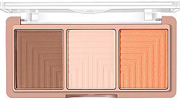 Духи, Парфюмерия, косметика Палитра хайлайтеров для лица - O.TWO.O Illuminating Contour Makeup 3D Highlighter Palette