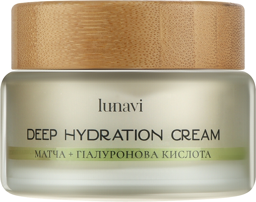 Увлажняющий крем "Deep Hydration" с матчем и гиалуроновой кислотой - Lunavi Matcha Cream — фото N2