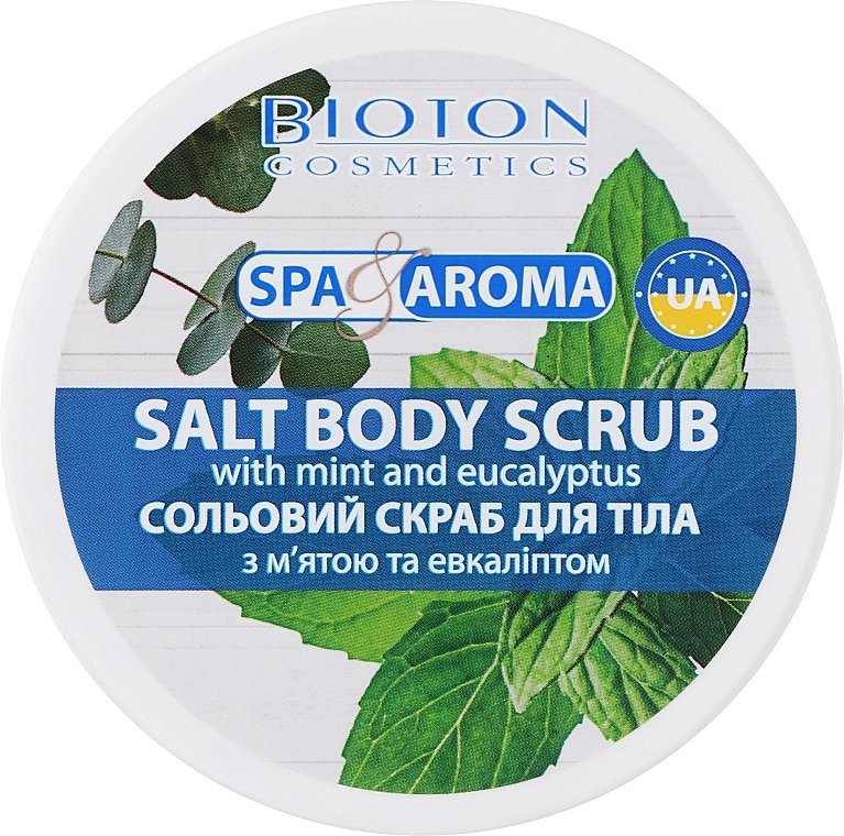 Солевой скраб для тела с мятой и эвкалиптом - Bioton Cosmetics Spa & Aroma — фото N1