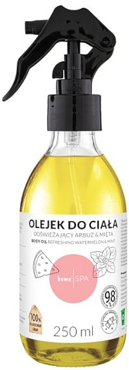 Освежающее масло для тела "Арбуз и мята" - Nova Kosmetyki HomeSPA — фото N1