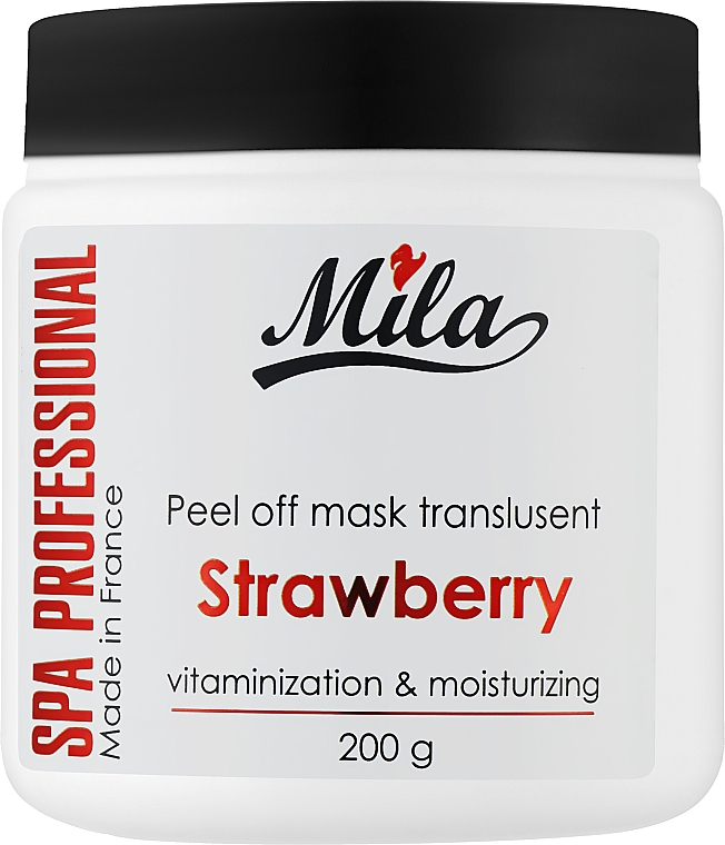 Маска альгінатна напівпрозора порошкова "Полуниця" - Mila Translucent Peel Off Mask Strawberry — фото N3