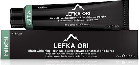 Зубная паста с активированным углем - Kalliston Black Whitening Toothpaste With Activated Charcoal And Herbs — фото N1