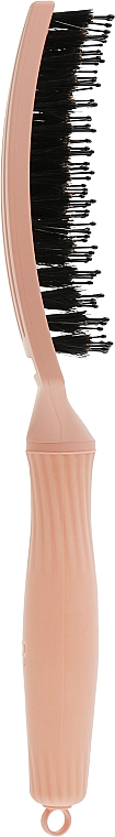 Щетка для волос изогнутая продувная, персик - Olivia Garden Fingerbrush Bloom Peach — фото N2