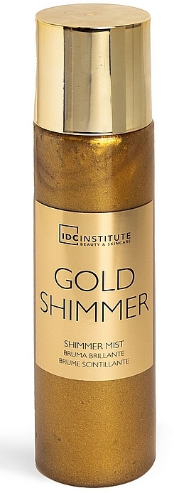 Міст-шимер для тіла, волосся та обличчя - IDC Institute Gold Shimmer Mist — фото N1
