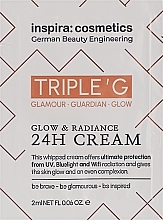 Ревитализирующий крем для сияния кожи - Inspira:cosmetics Triple G Glow & Radiance 24H Cream (пробник) — фото N1