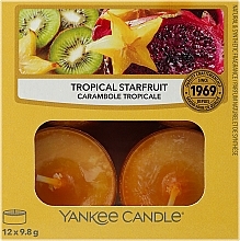 Духи, Парфюмерия, косметика Чайные свечи - Yankee Candle Tea Light Candles Tropical Starfruit