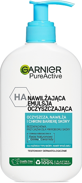 Зволожувальна очищувальна емульсія для обличчя - Garnier Pure Active