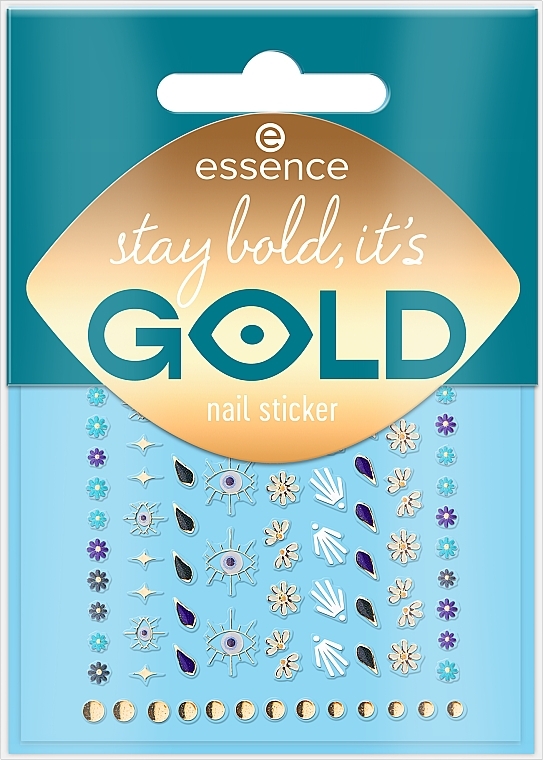 Наклейки для ногтей, 88 шт. - Essence Stay Bold, It's Gold Nail Sticker — фото N1