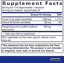 Диетическая добавка "Витамин С липосомальный" - Pure Encapsulations Liposomal Vitamin C — фото N2