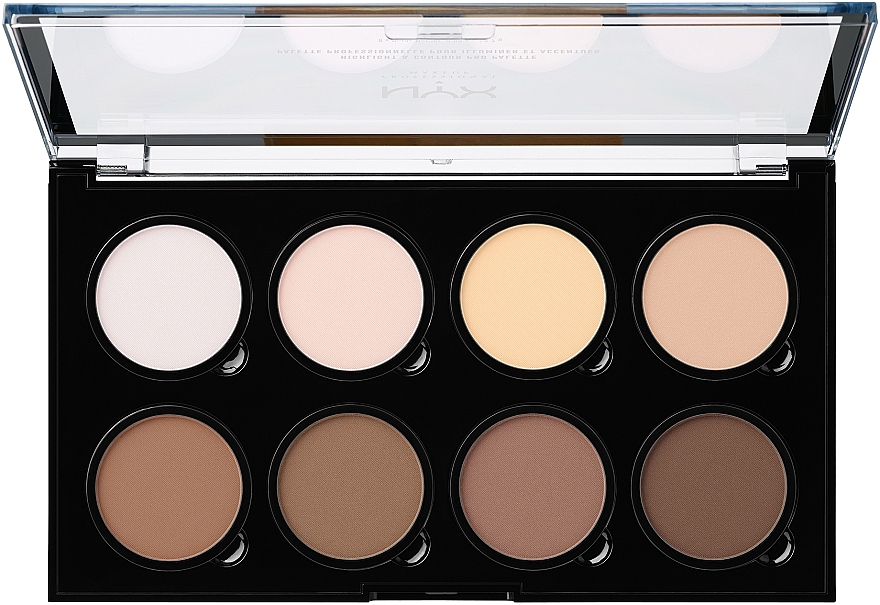 УЦЕНКА Палетка для контурирования - NYX Professional Makeup Highlight & Contour Pro Palette * — фото N2