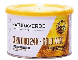 Духи, Парфюмерия, косметика Теплый воск для депиляции в банке - Naturaverde Pro Gold Wax Fat Soluble Depilatory Wax