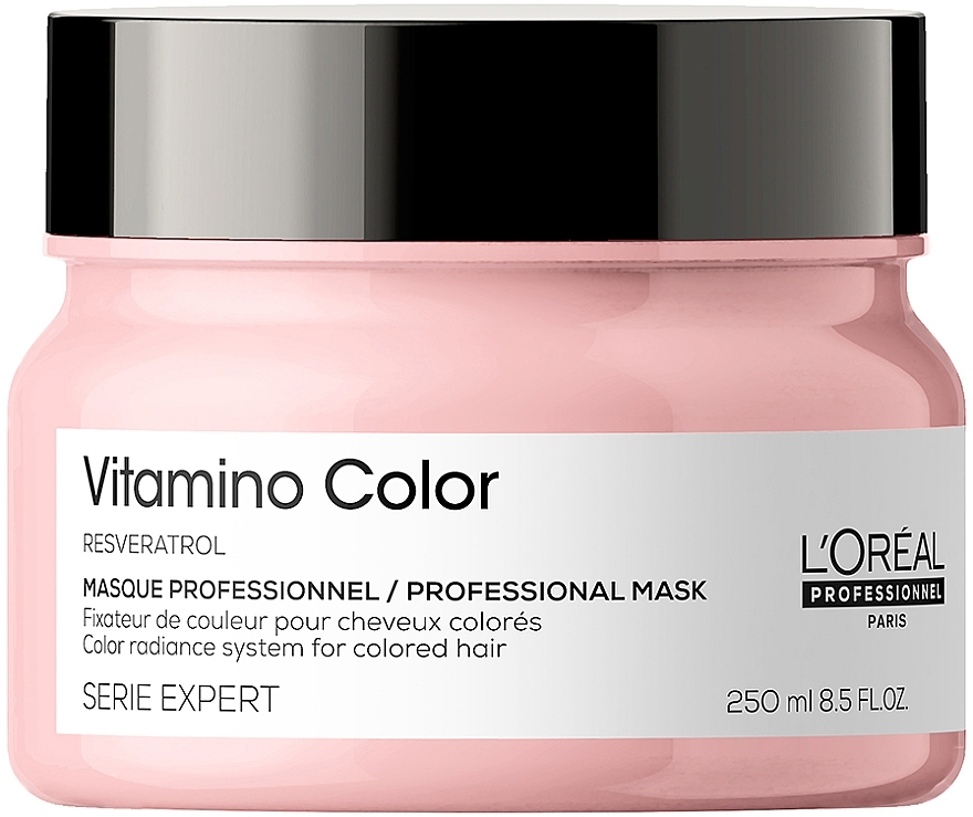 Маска для фарбованого волосся - L'Oreal Professionnel Serie Expert Vitamino Color Resveratrol Mask — фото N1