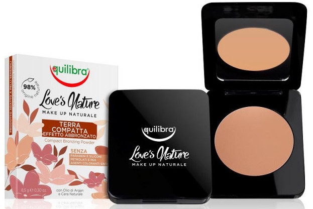 Компактная бронзирующая пудра для лица - Equilibra Love's Nature Compact Bronzing Powder — фото N1