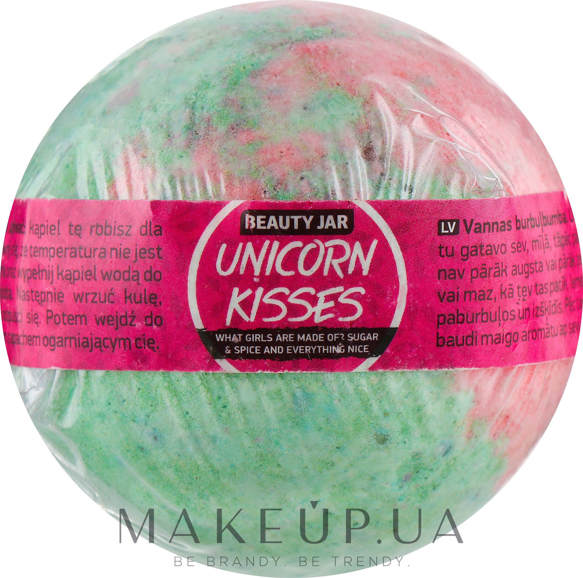 Бомбочка для ванни "Unicorn Kisses" - Beauty Jar Bath Bomb — фото 150g