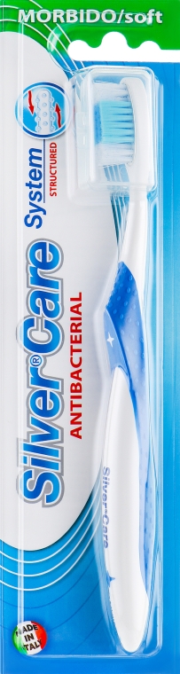 Зубная щетка "Silver Care System" мягкая, синяя - Silver Care  — фото N1