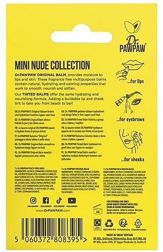 Набор - Dr. Pawpaw Mini Nude Collection (l/balm/10ml*3) — фото N2