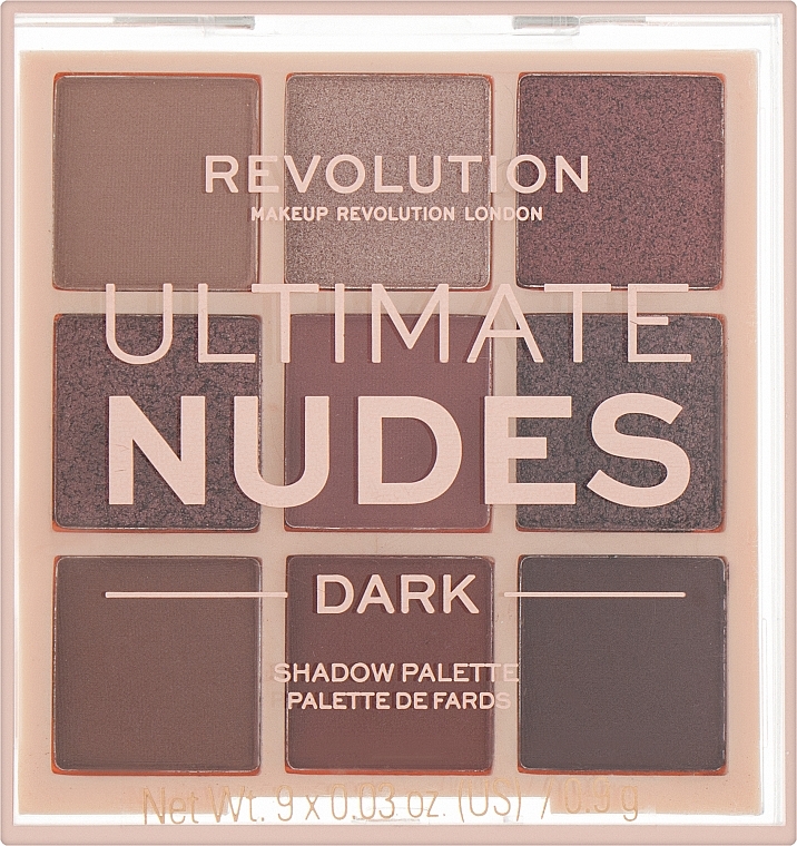 Палетка теней - Makeup Revolution Ultimate Nudes Eyeshadow Palette — фото N2