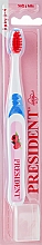 Парфумерія, косметика Дитяча зубна щітка "Baby", рожево-синя - PresiDENT Baby Soft