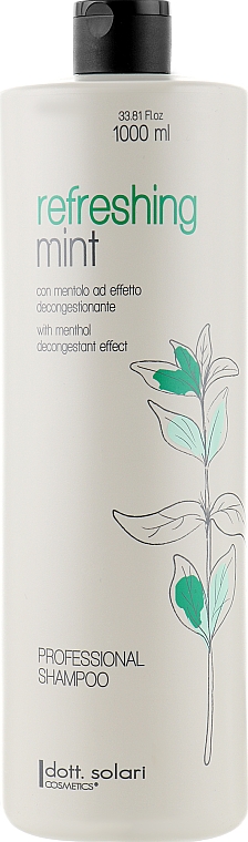 Професиональный шампунь со свежей мятой - Dott. Solari Refreshing Mint Shampoo — фото N1