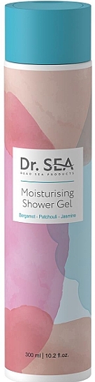 Зволожувальний гель для душу "Бергамот, Пачулі, Жасмин" - Dr. Sea Moisturizing Shower Gel — фото N1