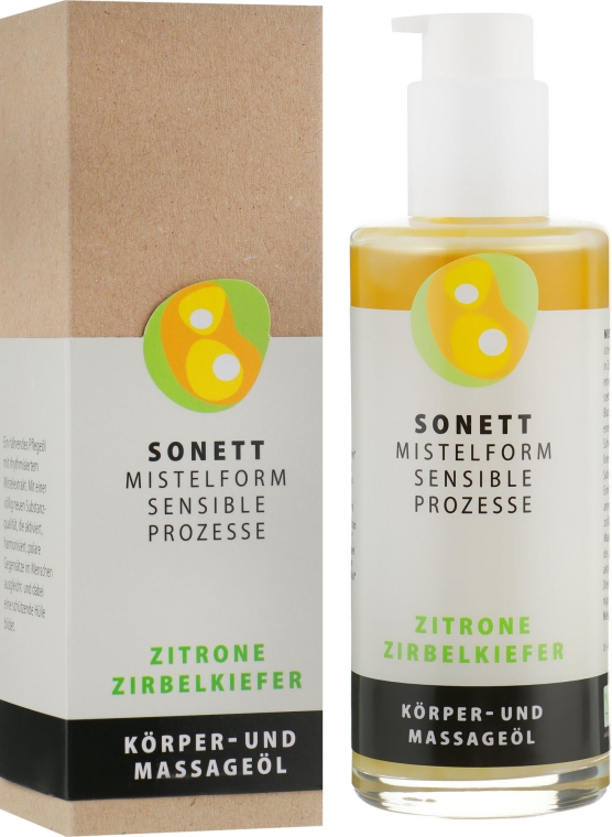 Органическое массажное масло "Цитрус" - Sonnet Citrus Massage Oil — фото N1