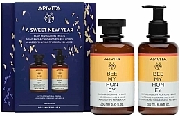 Духи, Парфюмерия, косметика Apivita Bee My Honey - Набор (sh/gel/250ml + body/milk/200ml)
