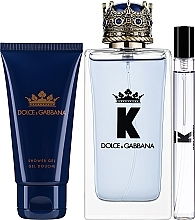 Dolce & Gabbana K by Dolce & Gabbana - Набір (edt/100ml + sh/gel/50ml + edt/mini/10ml) — фото N2