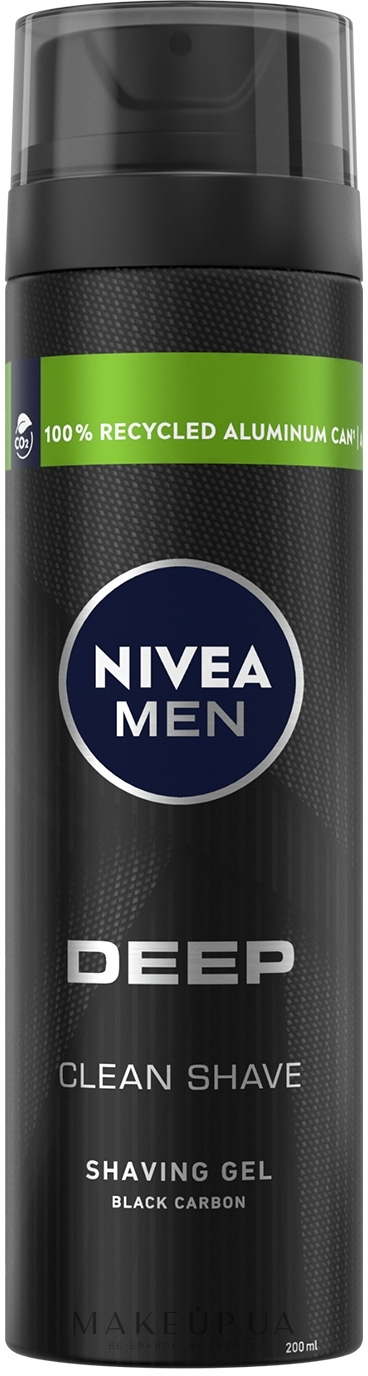 Гель для бритья - NIVEA MEN DEEP Clean Shave Shaving Gel — фото 200ml