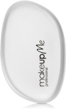 Силиконовый спонж для макияжа овальной формы, белый - Make Up Me Siliconepro — фото N1