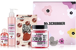 Духи, Парфюмерия, косметика УЦЕНКА! Набор - Mr.Scrubber Cherry Care (b/scr/300g + b/cr/150ml + f/mask/60ml + sh/gel/50ml)*