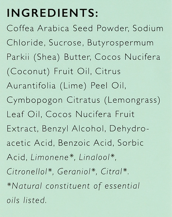 Кофейный скраб "Лемонграсс" - Upcircle Coffee Body Scrub With Lemongrass — фото N4