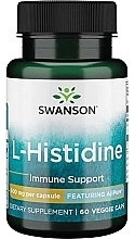 Амінокислота "L-Гістидин", 500 мг - Swanson AjiPure L-Histidine 500 mg — фото N1