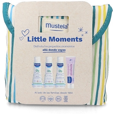 Набор, 5 продуктов - Mustela Bebe Little Moments Neceser Rayas Set — фото N2