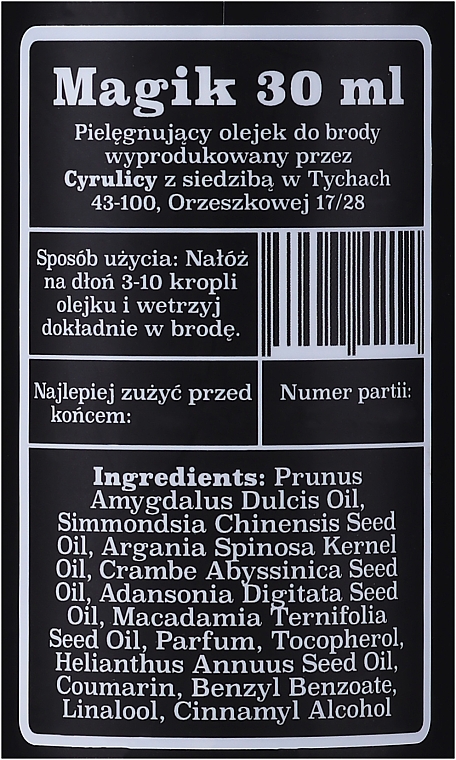 Масло для бороды "Волшебник" - Cyrulicy Magik Beard Oil — фото N3