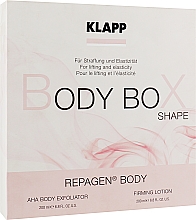Парфумерія, косметика Набір - Klapp Repagen Body Box Shape (peel/200ml + b/lot/200ml)