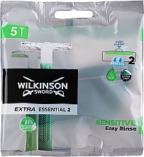 Одноразовые станки, 7 шт. - Wilkinson Sword Sword Extra2 Sensitive — фото N1