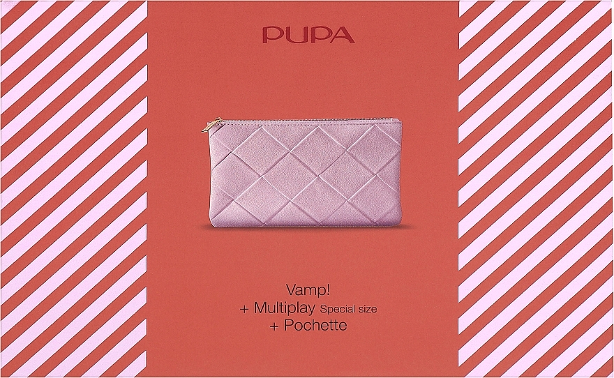 Набір для макіяжу - Pupa Kit Vamp! Mascara & Mini Multiplay (mascara/9ml + pencil/0.8g + bag) — фото N2