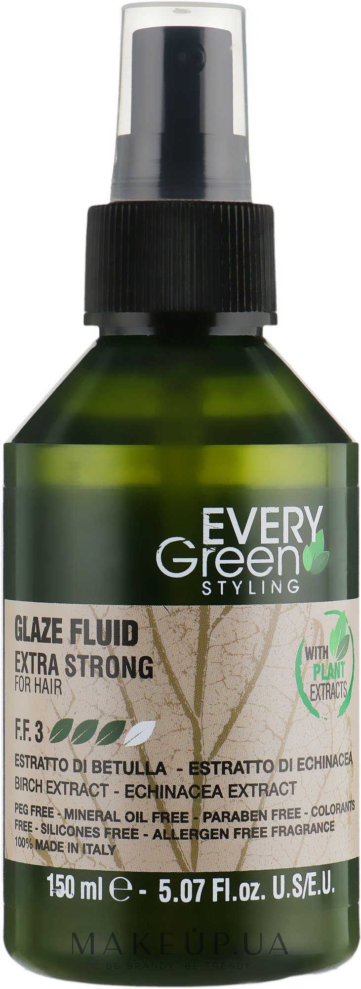 Крем-блиск для волосся екстрасильної фіксації - Dikson Every Green Glaze Fluid Extra-Strong — фото 150ml